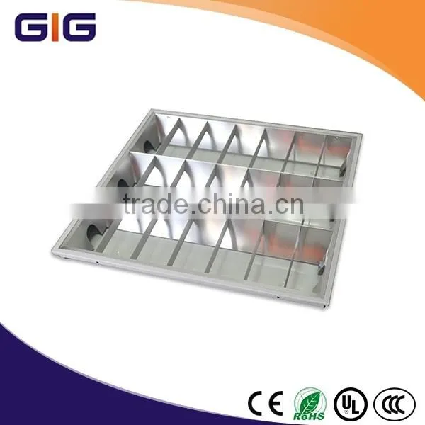 3X18W Flourescent Aluminum Grille Light Fixture photo-4