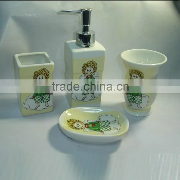 4pcs Ceramic Bathroom Set photo-2