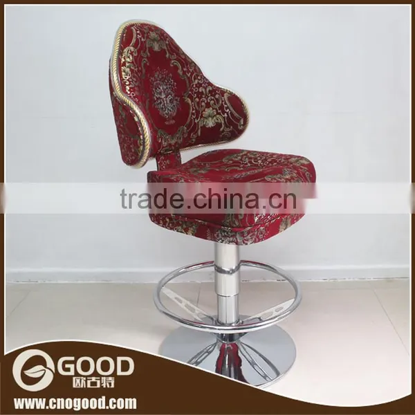Luxury Casino Furniture Leather Swivel Bar Chair photo-2