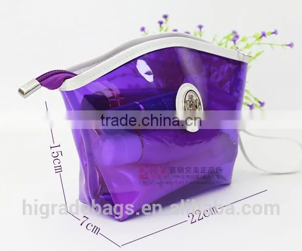 Purple Clear Cosmetic Bag photo-2