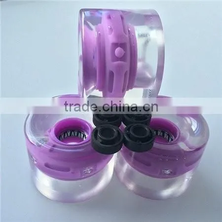 LED Light Pu Longboard Wheels for Skateboarding Games photo-2