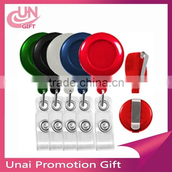 ID Card Holder Reel Retractable Badge Key Tag Clip Name Retractable Badge Key Tag Clip photo-2