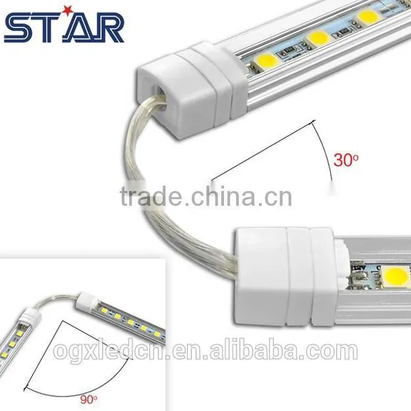 Blister Plastic Packing 5050 12V 72led/m 16W 30cm Programmable Led Profile Frosted Cover Rigid Strip Light photo-3