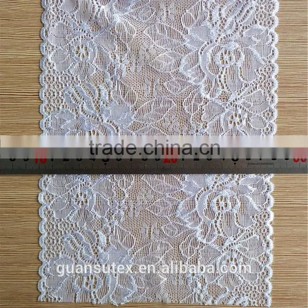 Bright Yarn Rose Flower Pattern French Lace Trimming For Prom Dresses photo-4