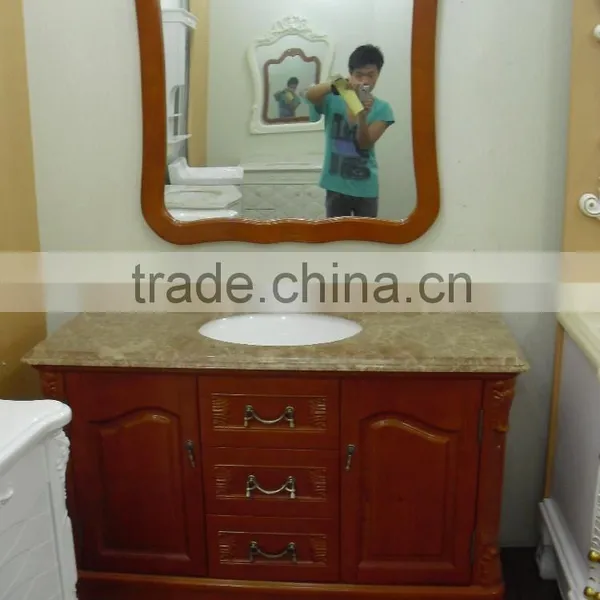 Floor-standing Solid Wood Bathroom Vanity for Sale