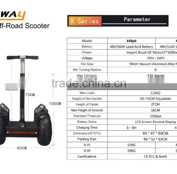Most Popular off Road Mountain Electric Chariot Scooter for Adult photo-6