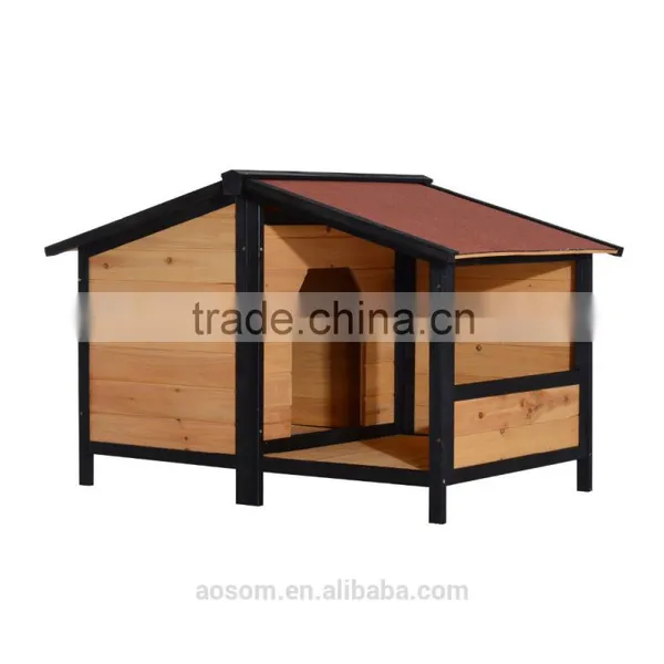 Pawhut Small Elevated Dog House With Opening Roof photo-3