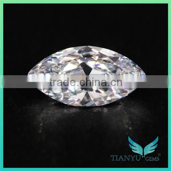 Hot Sale Free Samples Synthetic CZ Stone Wholesale 6*12 White Heat Marquise Cut Loose Cubic Zirconia Price photo-2