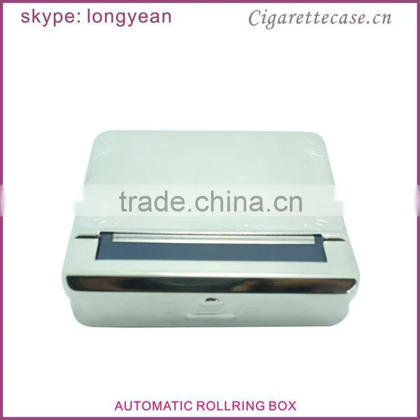 Embossed Design Metal Automatic Cigarette Rolling Box photo-2