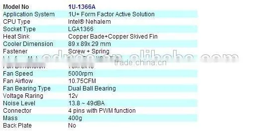 EDNSE LGA1366 1U-1366A 1U CPU Heat Sink photo-4
