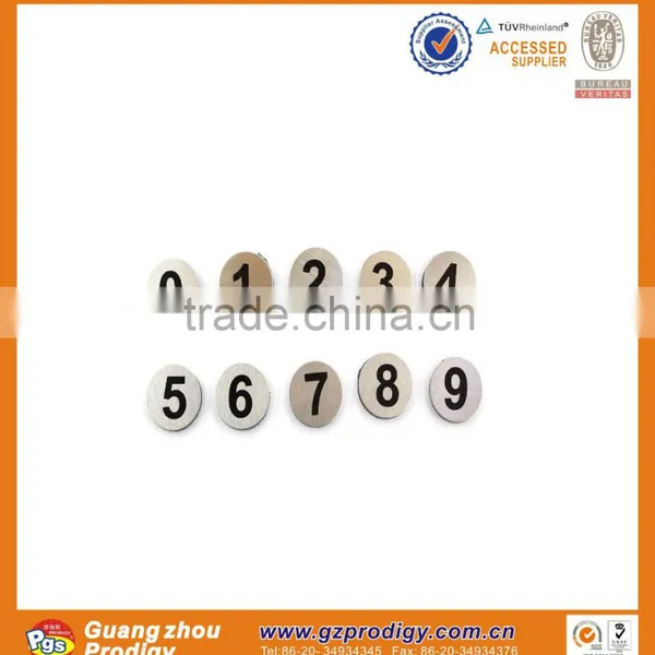 Stainless Steel Refrigerator Magnetic Numbers photo-4