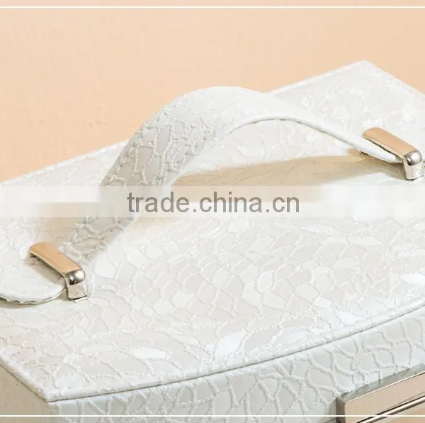 Chinese Factories Wholesale Custom Luxurious Leather Jewelry Box, Multi-function Makeup Box photo-5