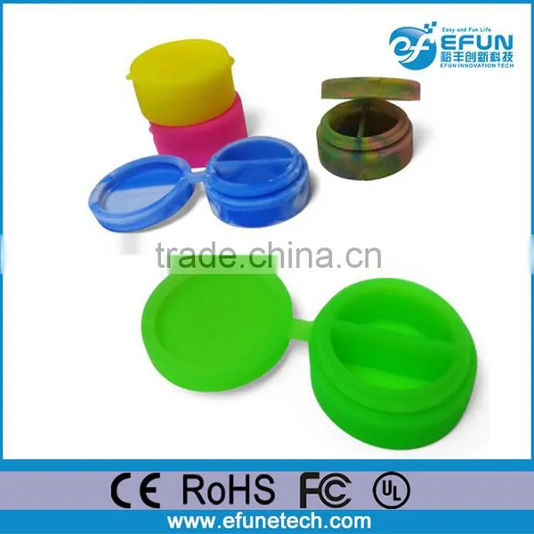 Food Grade Non-stick Silicone Jars Dab Wax Vaporizer Oil Containers photo-4