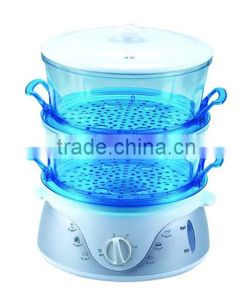 2 Tier Plastic Food Steamer photo-3