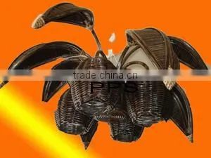 Rattan Hanging Lamp-Oak