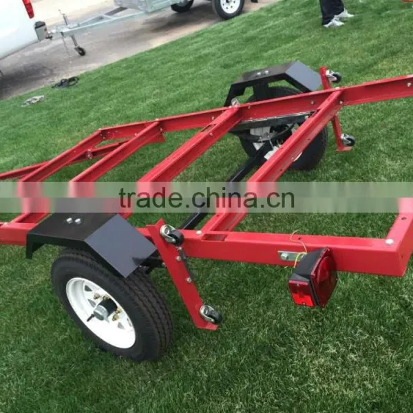 4x8 Folding Utility Trailer in Red photo-5