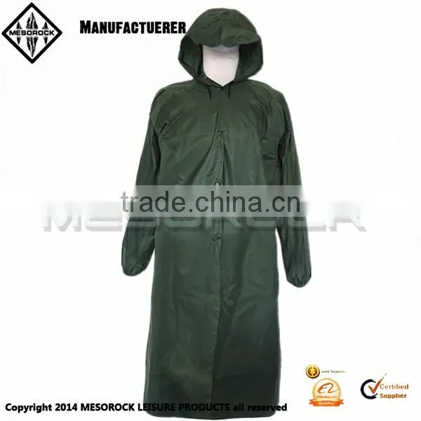 Adult Emergency Reusable Fashion Long Raincoat With Hood Rain Poncho
