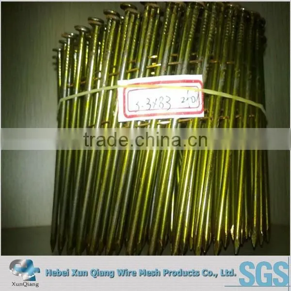 copper flat head coil nails