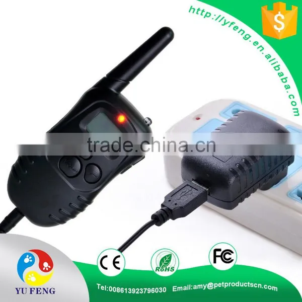 998DR 300m Rechargeable With 100lv Level Shock Vibra Waterproof LCD Pet Dog Training Collar photo-5