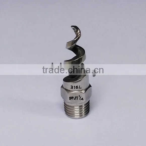 1/4" Stainless Steel Spiral Cone Atomization Nozzle for Industrial Spray Dust Remove