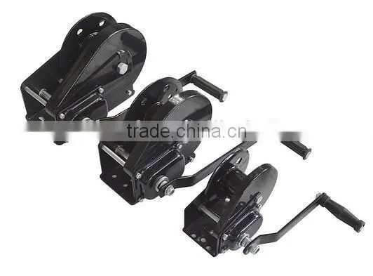 Manufacturing 1200lbs Galvanized Two Way One Speed Barge Winch With Cable photo-6