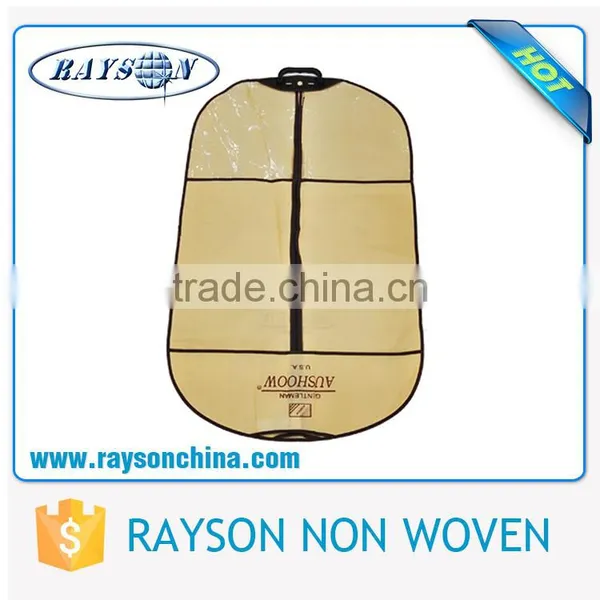 Customized Zippered Men's Garment Suit Hanger Bag Nonwoven Suit Cover Bag photo-4