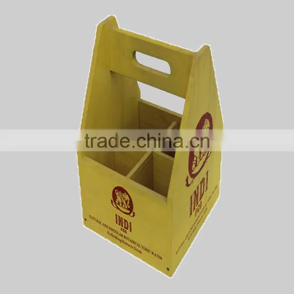 China Factory Supply Pine/paulownia Wooden Wine Box, Christomas Wood Craft and Gifts Using for Wine Bucket photo-2