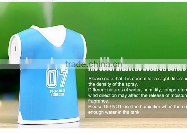 Fahionable Portable Polo Shirts Shaped Ultrasonic Humidifier With USB Port photo-2