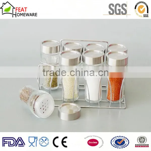 Sealed Glass Salt Pepper Canister Storage Jar photo-4