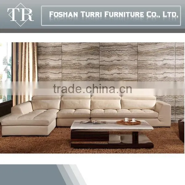 Modern White Marble Top Coffee Table for Living Room Furniture photo-4