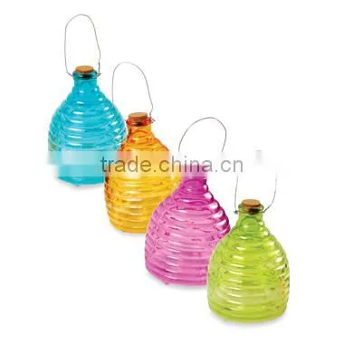 Hanging Glass Bee Catcher / Glass Wasp Trap , Hanging and Colored Glass Bee Catcher / Wasp Trap photo-2