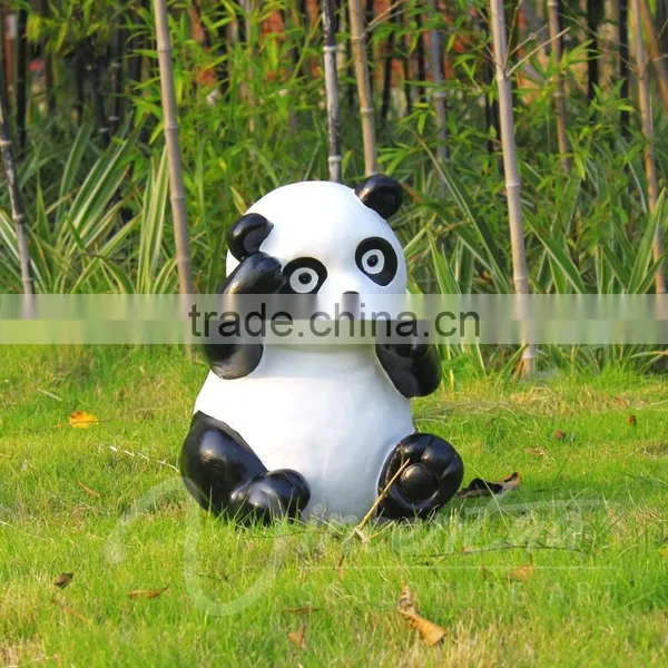 Wholesale Theme Park Decoration Resin Crafts Cartoon Animals Lively Panda Garden Statue photo-3