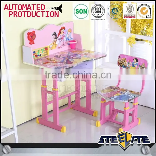 Elegant School Furniture School Desk and Chair Childrens Table and Chair Set photo-2