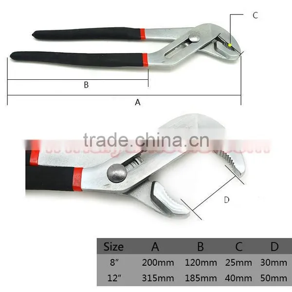 Groove Joint Plier, Water Pump Pliers, Hand Tools Slip Joint Plier Pipe Wrench photo-4
