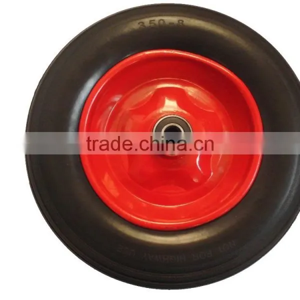 pu Wheel 3.50-8 With Plastic or Metal Rim photo-3