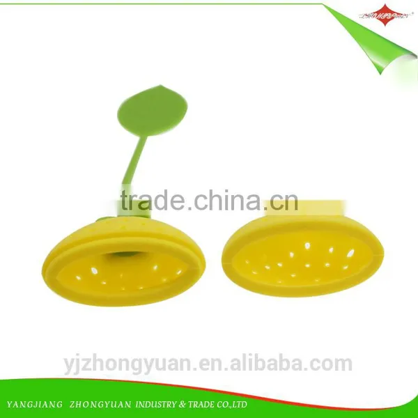 ZY-F1126 Cute Strawberry Design Silicone Tea Leaf Strainer Infuser Diffuser Filter photo-6