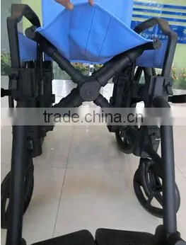 Rehabilitation Therapy Supplies Topmedi TAW950BEF1 Plastic Manual Handicapped Wheelchair Made in China photo-2