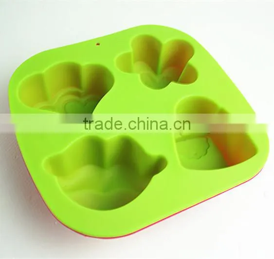 11037 Different Design Lips Shape Silicone Cake Mold photo-6