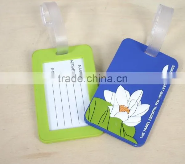 Custom Logo Name Tag Soft PVC Luggage Tag photo-4