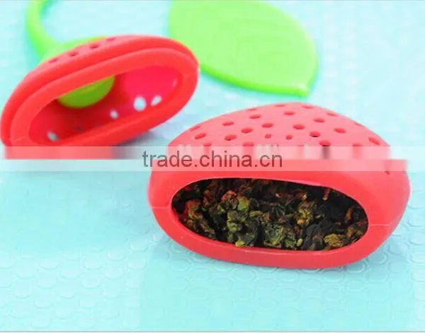 Super Cute Fantastic Strawberry Design Silicone Tea Infuser Strainer Teapot Teacup photo-4