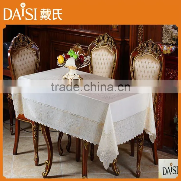 137CM*183CM PVC Lace Long Graceful and Competitive Table Cloth photo-3