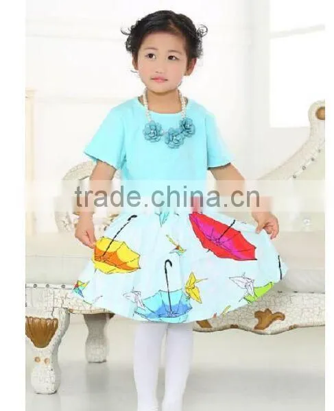 2016 China Product and Low Price Wholesale Pleated Skitrs Set With Top and Skirt and Headband for 6months -8years Baby Kids photo-6