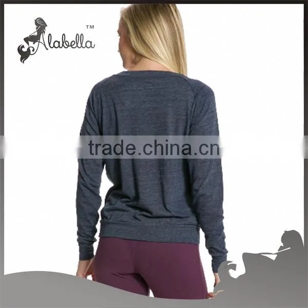 Women Yoga Fitness Wear Popular Long Sleeve Running Shirt photo-2