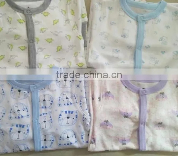 New Model Long Sleeve Organic Cotton Baby Rompers Wholesale Baby Clothes photo-2