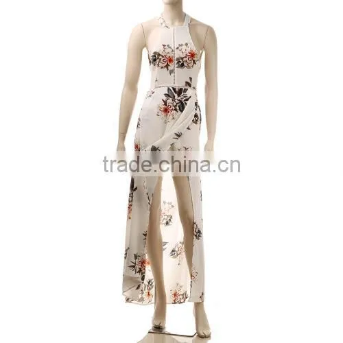 2017 New Side Slit Dress Summer Beach Fashion Chiffon Women Long Dress photo-5