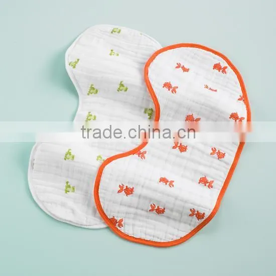 SOFT AND TRENDY BABY BURPY BIB AND BURP CLOTH 2 IN 1 USE WITH SNAP BUTTON photo-2