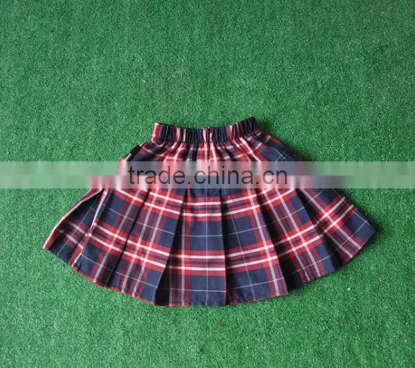 2016 Popular Primary Red School Uniform Skirt