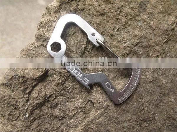 Survival Gear Mini Carabiner Keychain Multi Tool Kit Key Chain photo-2