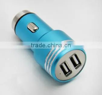 High Quality Aluminum Alloy Dual Usb Car Charger photo-3
