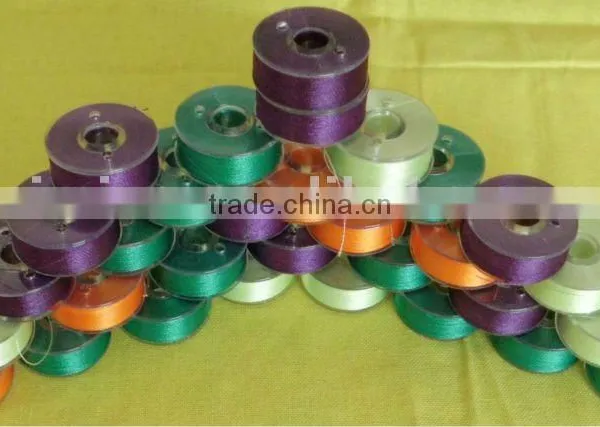 L Type Paper Side Prewound Bobbin Thread White Thread photo-5